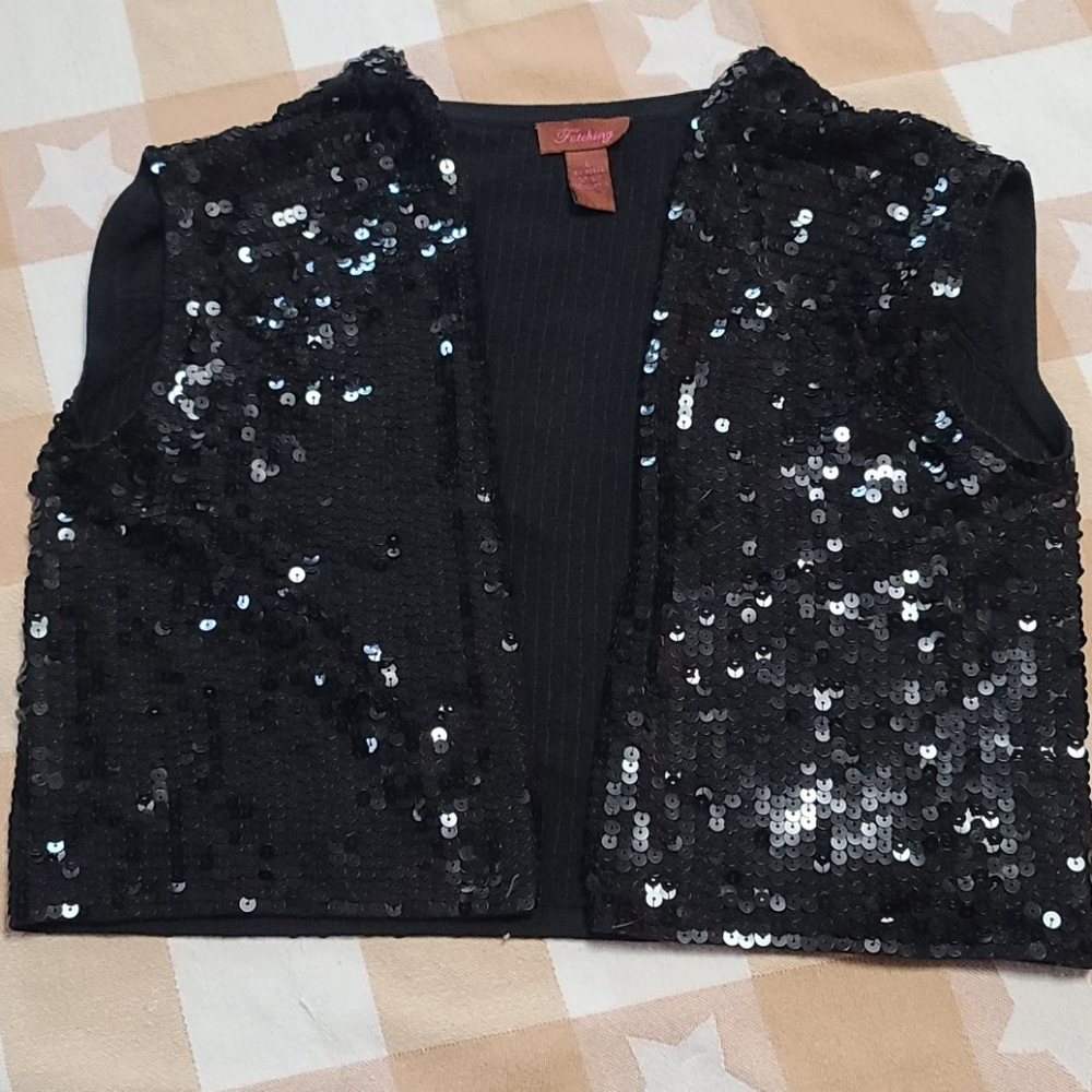 Fetching Silk Blend Sequined Bolero